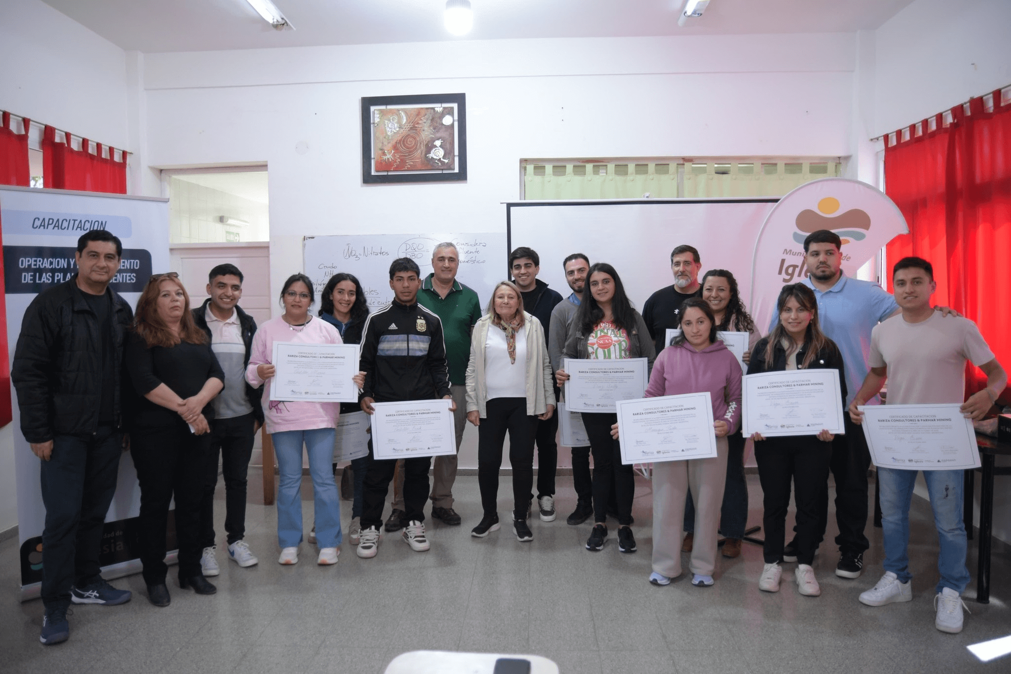 Certificados del Curso de “Operación y Mantenimiento de Plantas de Efluentes”