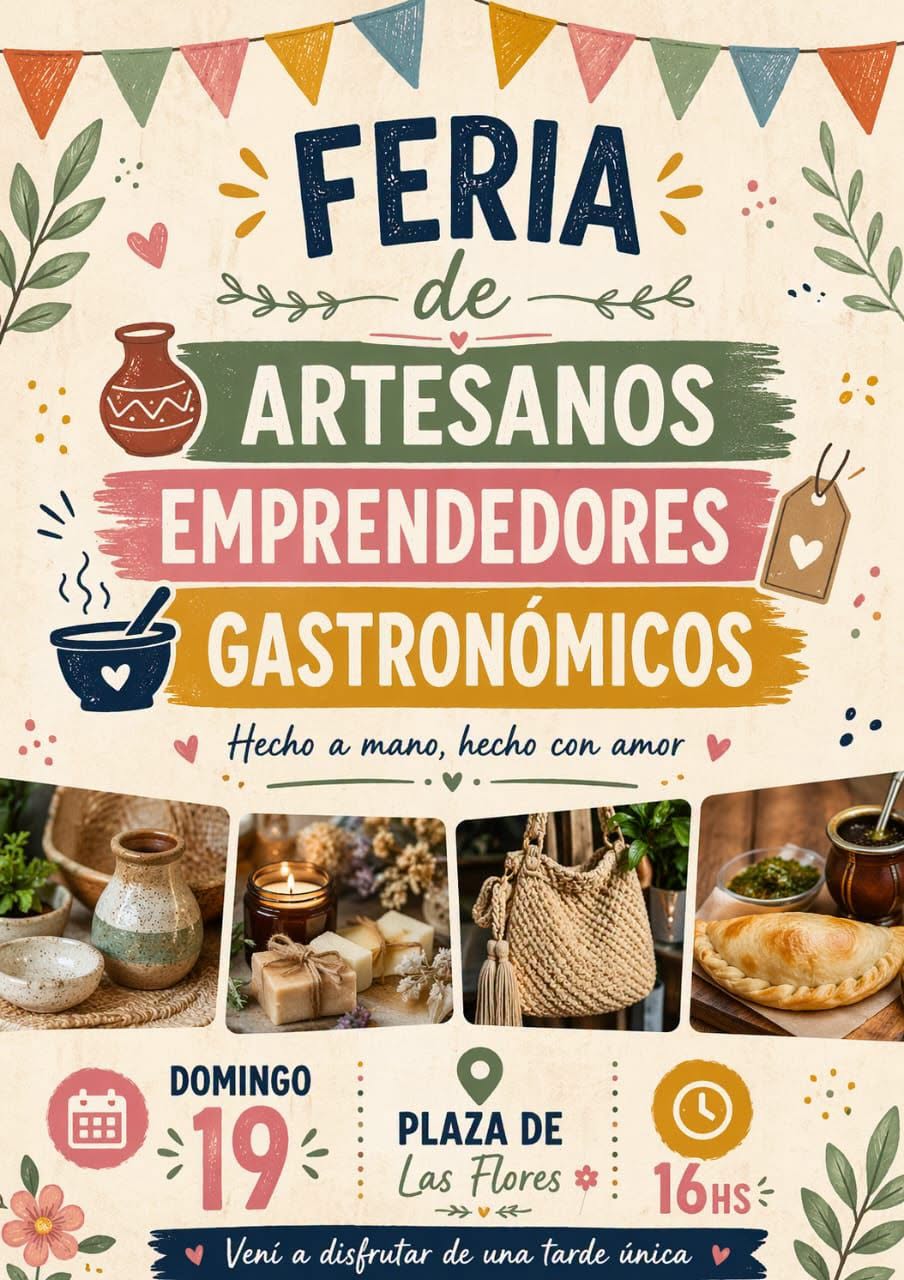 Gran Feria Artesanal y Gastronómica en Las Flores