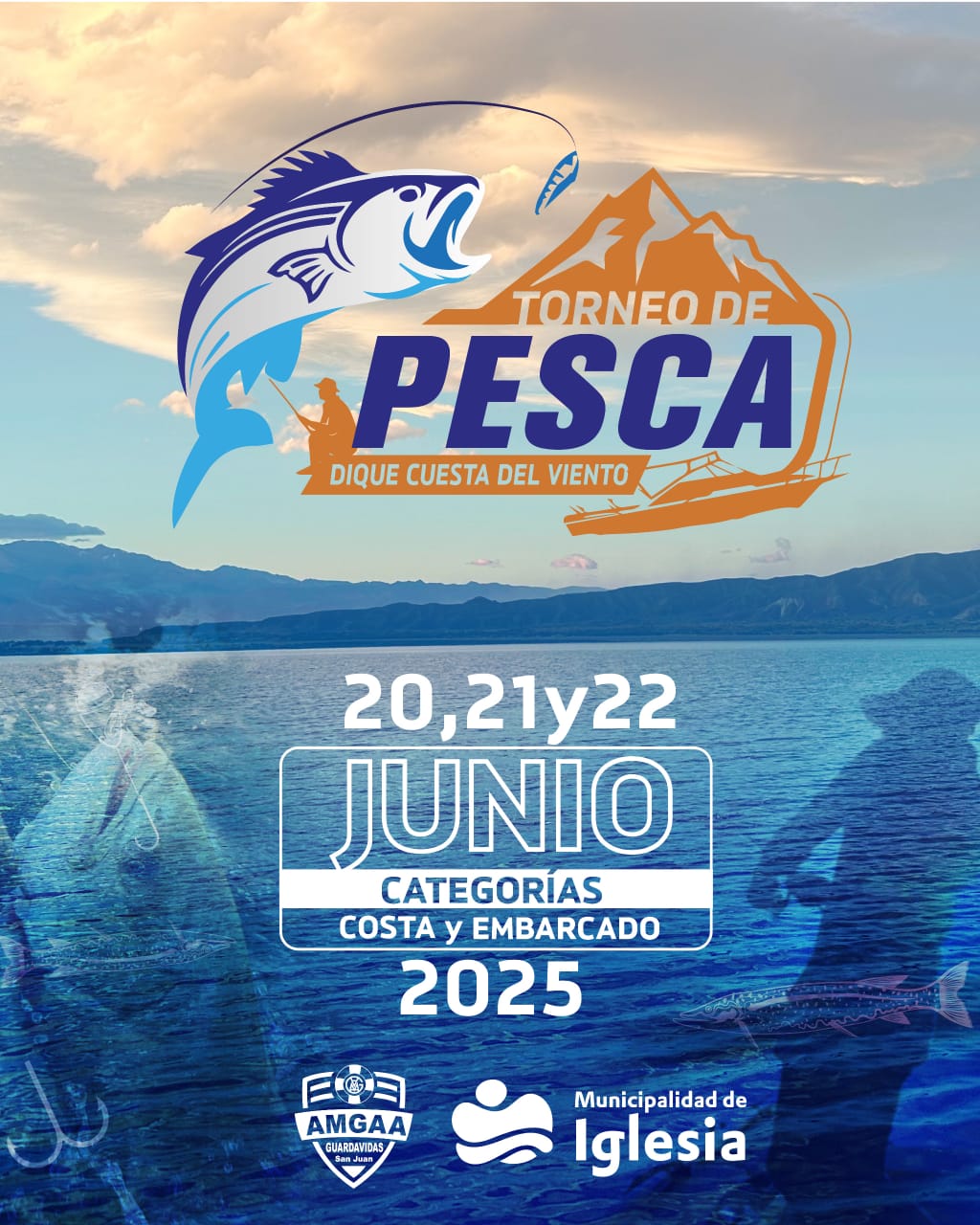 Torneo de Pesca 2025 en el Dique Cuesta del Viento