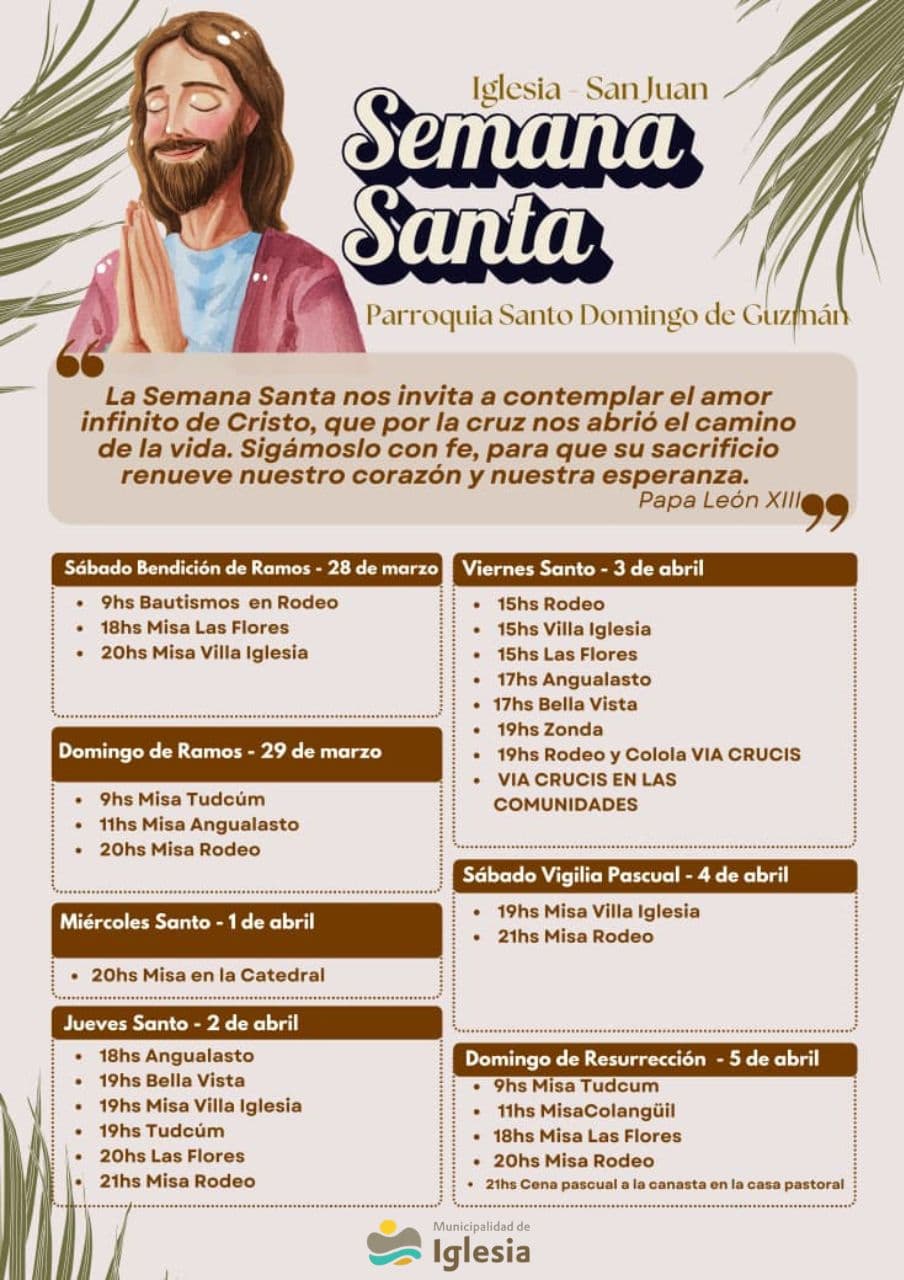 Vivamos juntos la Semana Santa 